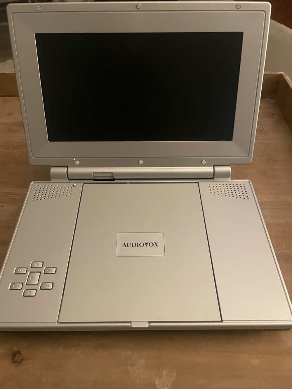 Audiovox Silver Portable DVD Player with Swivel Screen